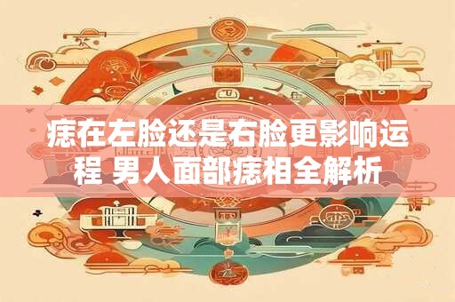 痣在左脸还是右脸更影响运程 男人面部痣相全解析