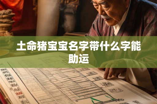 土命猪宝宝名字带什么字能助运