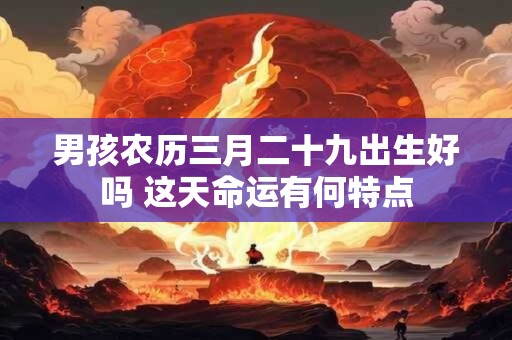 男孩农历三月二十九出生好吗 这天命运有何特点