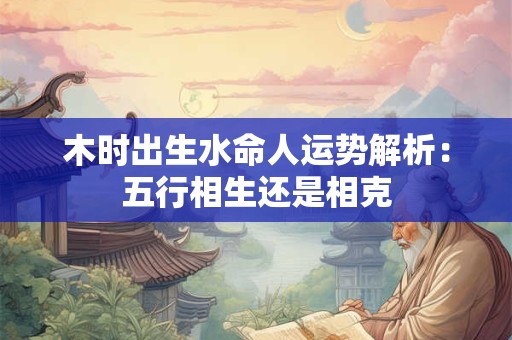 木时出生水命人运势解析：五行相生还是相克