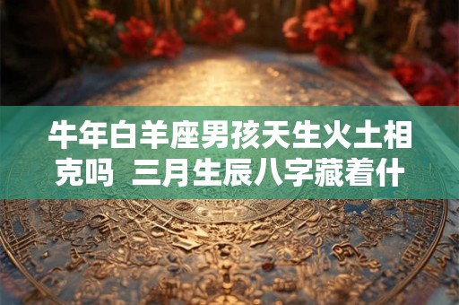 牛年白羊座男孩天生火土相克吗  三月生辰八字藏着什么秘密