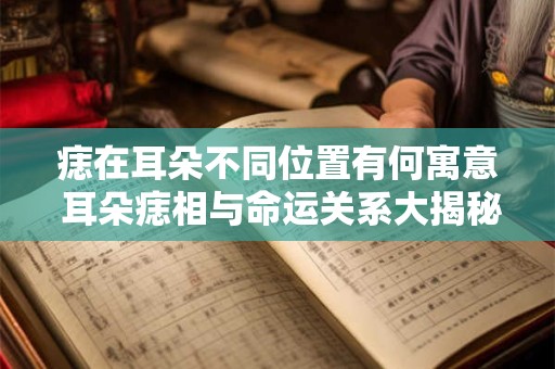 痣在耳朵不同位置有何寓意 耳朵痣相与命运关系大揭秘
