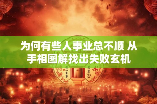 为何有些人事业总不顺 从手相图解找出失败玄机