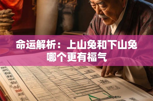 命运解析：上山兔和下山兔哪个更有福气