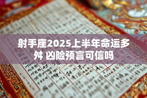 射手座2026上半年命运多舛 凶险预言可信吗 射手座2026上半年命运多舛 凶险预言可信吗