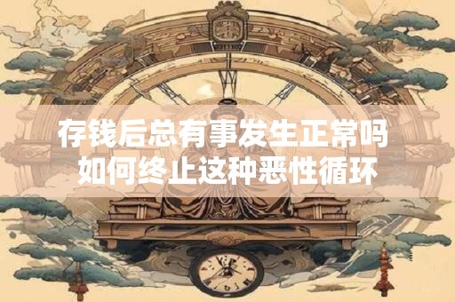 存钱后总有事发生正常吗 如何终止这种恶性循环
