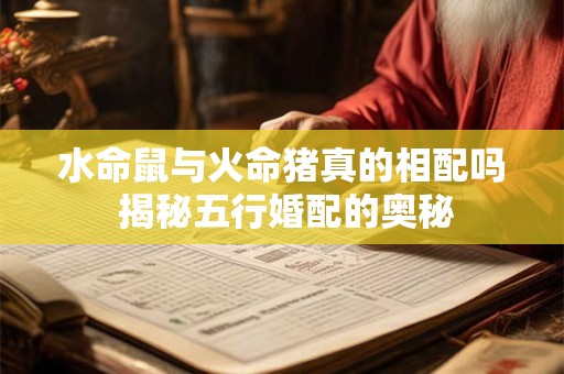水命鼠与火命猪真的相配吗 揭秘五行婚配的奥秘