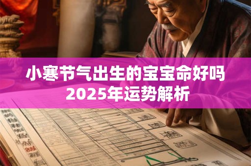小寒节气出生的宝宝命好吗 2025年运势解析