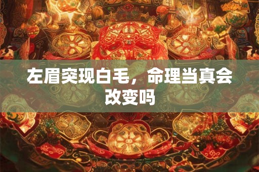 详细阅读:左眉突现白毛,命理当真会改变吗 左眉突现白毛,命理当真会改变吗