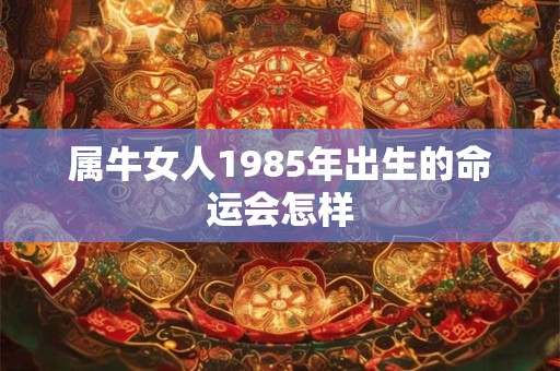属牛女人1985年出生的命运会怎样