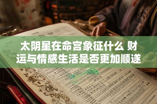 太阴星在命宫象征什么 财运与情感生活是否更加顺遂