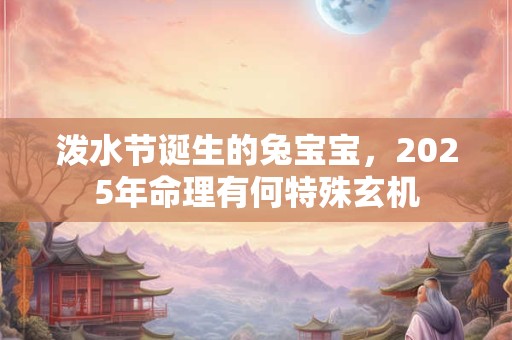 泼水节诞生的兔宝宝，2025年命理有何特殊玄机
