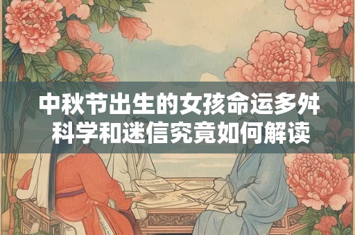 中秋节出生的女孩命运多舛 科学和迷信究竟如何解读