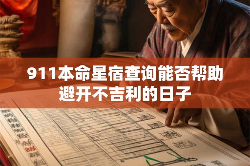 911本命星宿查询能否帮助避开不吉利的日子