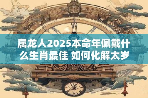 属龙人2025本命年佩戴什么生肖最佳 如何化解太岁