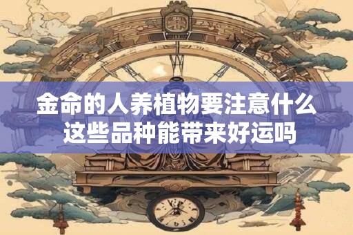 金命的人养植物要注意什么 这些品种能带来好运吗