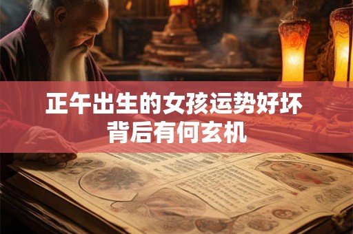 正午出生的女孩运势好坏 背后有何玄机