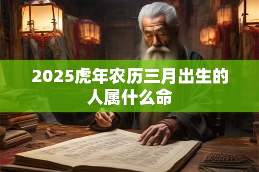2025虎年农历三月出生的人属什么命