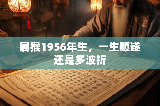 属猴1956年生，一生顺遂还是多波折