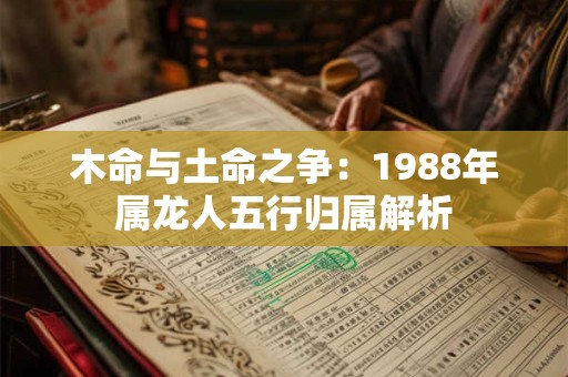 木命与土命之争：1988年属龙人五行归属解析