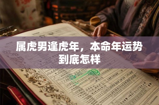 属虎男逢虎年，本命年运势到底怎样