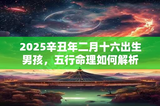 2025辛丑年二月十六出生男孩，五行命理如何解析