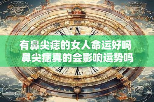 有鼻尖痣的女人命运好吗 鼻尖痣真的会影响运势吗