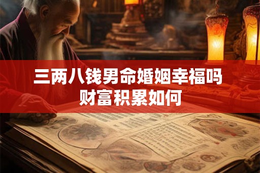 三两八钱男命婚姻幸福吗 财富积累如何