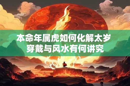 本命年属虎如何化解太岁 穿戴与风水有何讲究