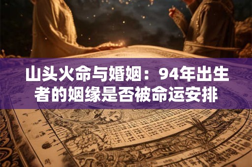 山头火命与婚姻：94年出生者的姻缘是否被命运安排