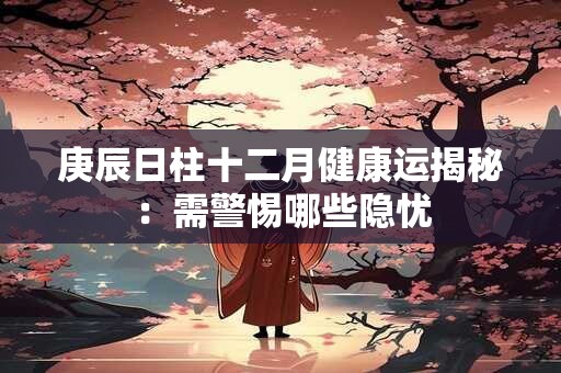 庚辰日柱十二月健康运揭秘：需警惕哪些隐忧