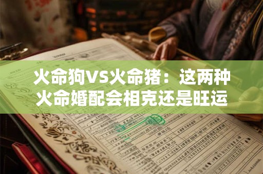 火命狗VS火命猪：这两种火命婚配会相克还是旺运