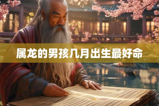 属龙的男孩几月出生最好命