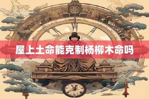 屋上土命能克制杨柳木命吗