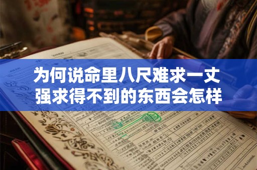 为何说命里八尺难求一丈 强求得不到的东西会怎样