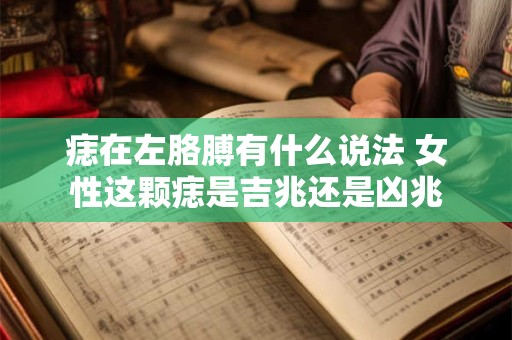 痣在左胳膊有什么说法 女性这颗痣是吉兆还是凶兆