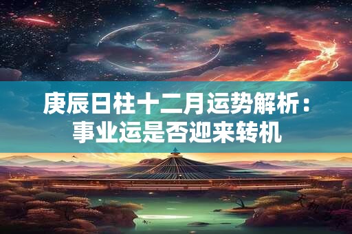 庚辰日柱十二月运势解析：事业运是否迎来转机