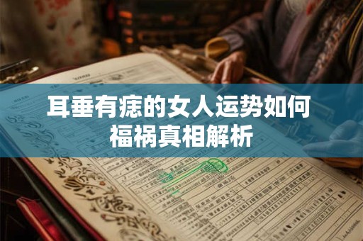 耳垂有痣的女人运势如何 福祸真相解析