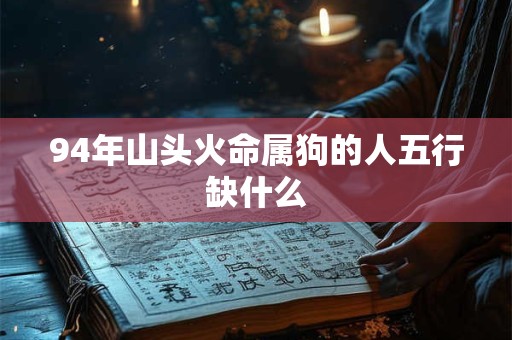 94年山头火命属狗的人五行缺什么