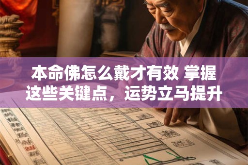 本命佛怎么戴才有效 掌握这些关键点，运势立马提升