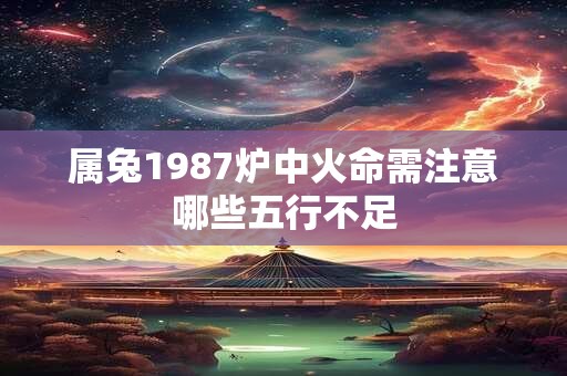 属兔1987炉中火命需注意哪些五行不足
