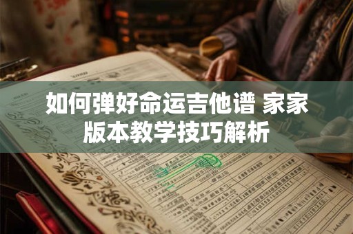 如何弹好命运吉他谱 家家版本教学技巧解析