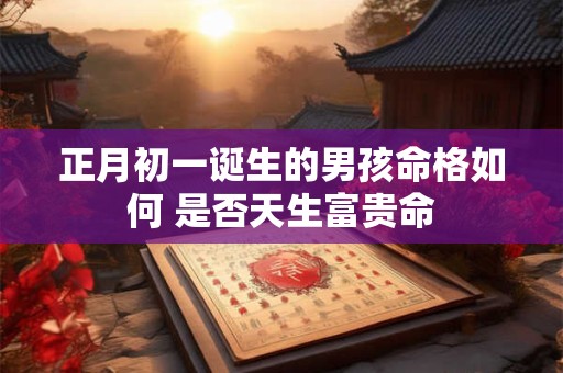 正月初一诞生的男孩命格如何 是否天生富贵命
