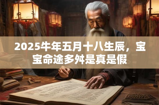 2025牛年五月十八生辰，宝宝命途多舛是真是假