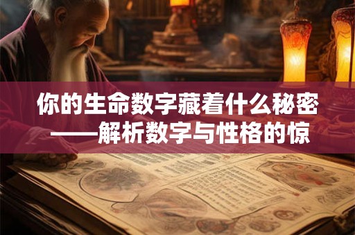 你的生命数字藏着什么秘密 ——解析数字与性格的惊人关联