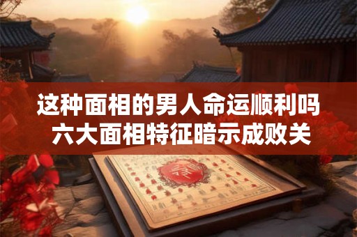 这种面相的男人命运顺利吗 六大面相特征暗示成败关键