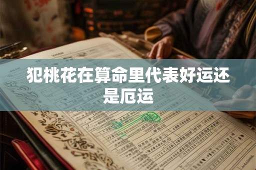 犯桃花在算命里代表好运还是厄运