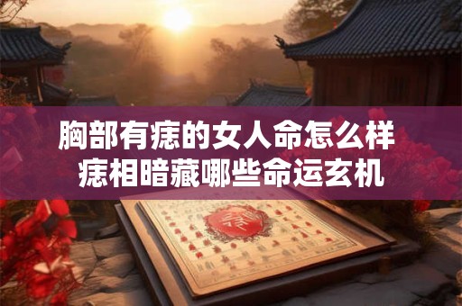 胸部有痣的女人命怎么样 痣相暗藏哪些命运玄机