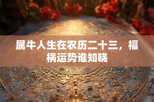 属牛人生在农历二十三，福祸运势谁知晓