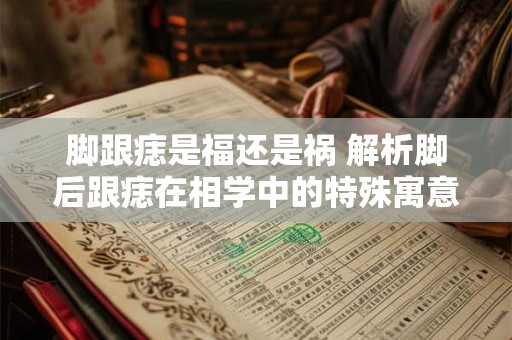 脚跟痣是福还是祸 解析脚后跟痣在相学中的特殊寓意